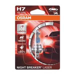 OSRAM Automotive Halogen Lamp NIGHT BREAKER LASER H7 - PX26d Automotive Lamp Onetrade